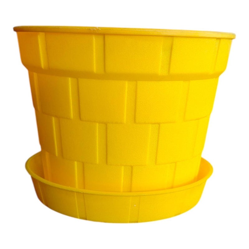 شالية طوب 13 سم من خورشيد بلاست للبلاستيك - أصفر